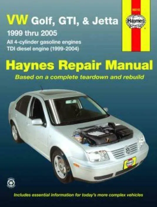 VW Golf GTI & Jetta 99 Thru 05 Automotive Repair Manual All