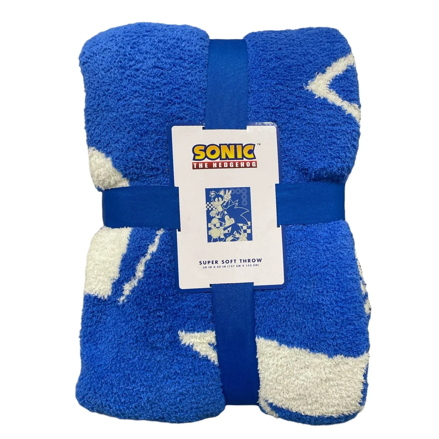 Franco Sonic & Tails Anime Super Soft Plush Blanket Throw, 50" x 60"