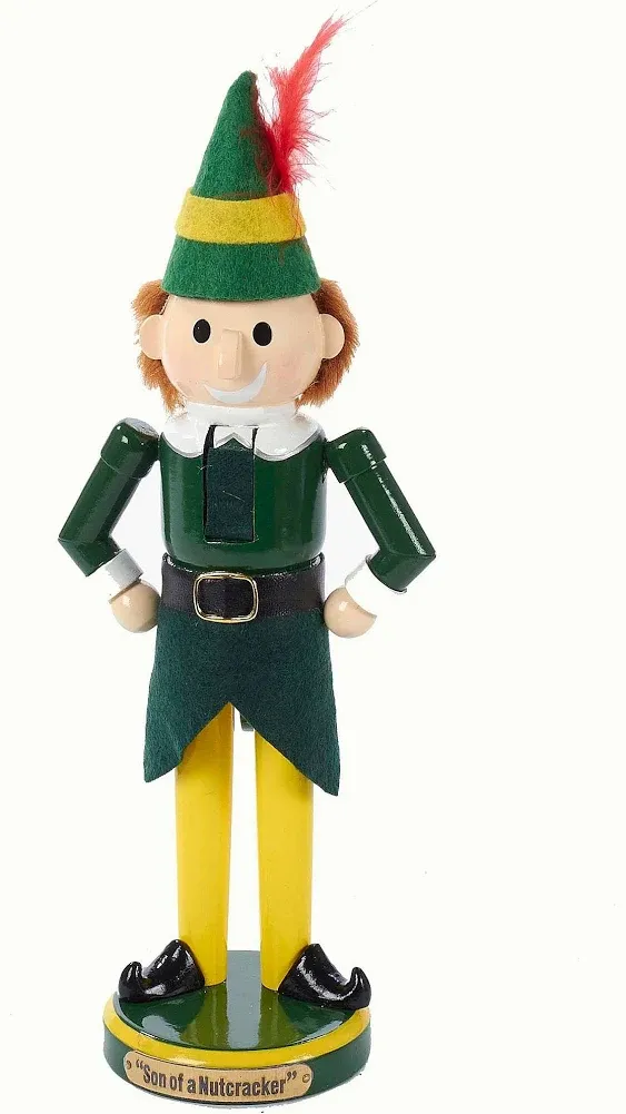 Kurt Adler 11" Wooden Buddy the Elf Nutcracker