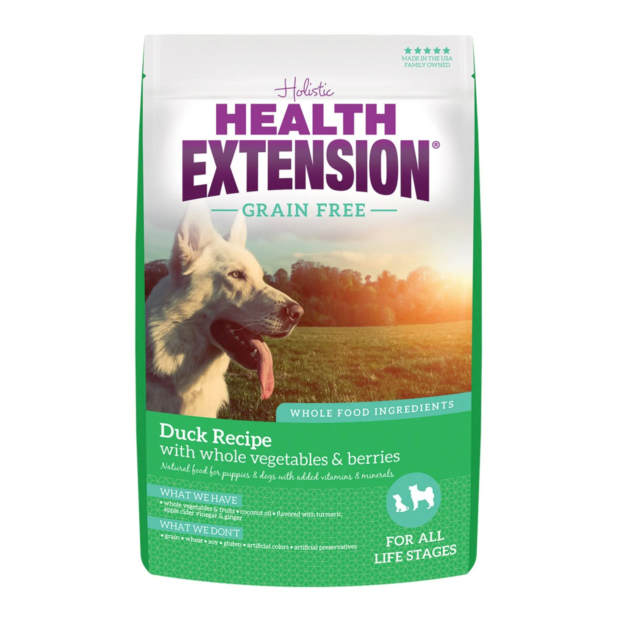 Health Extension Grain Free Duck Recipe Dry Dog Food