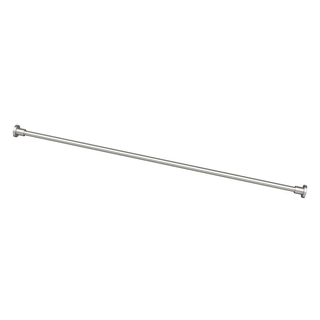 Gatco Modern Minimalist Straight Shower Rod 60 inch Satin Nickel