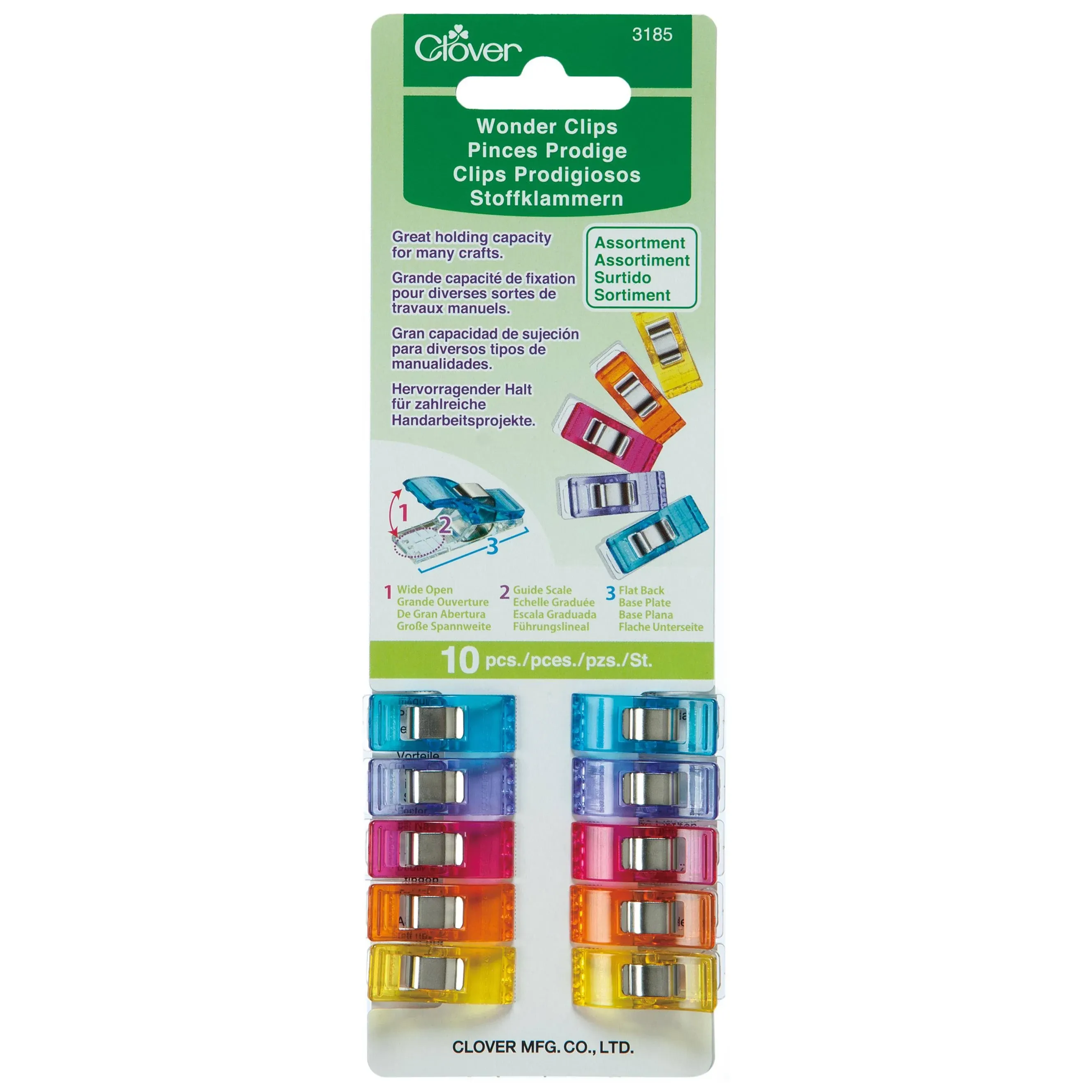 Clover Assorted Colors 10/Pkg