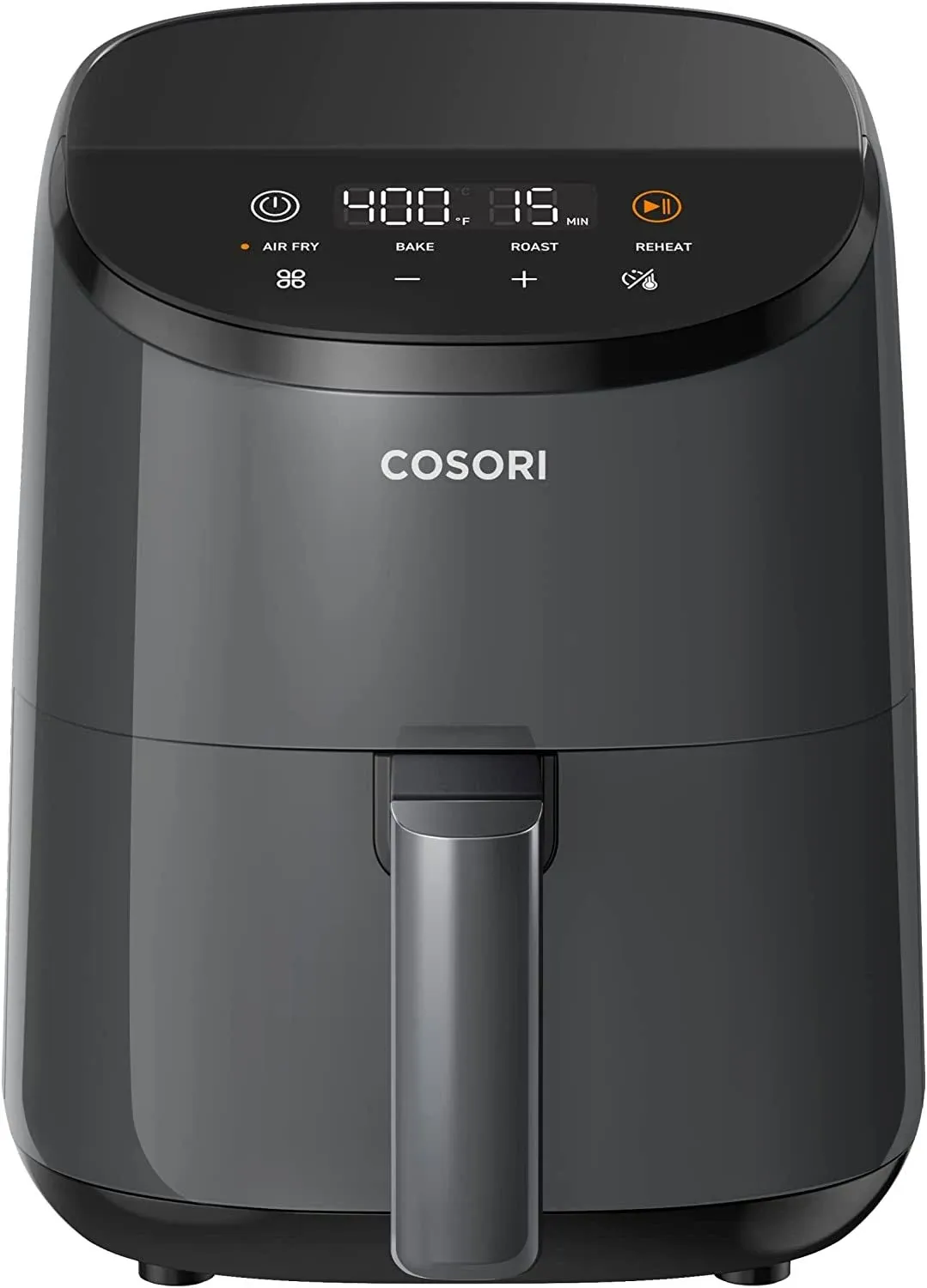 Cosori Mini Air Fryer 2.1 qt, 4-in-1 Small Airfryer, Bake, Roast, Reheat, Space-Saving & Low-Noise, Gray