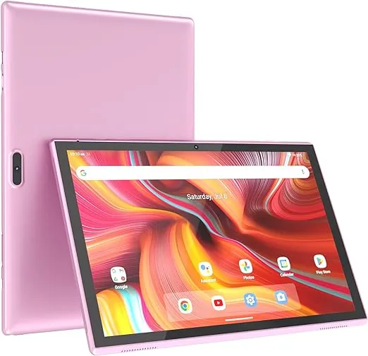 Tablet 10 Inch Tablets, Google Android 11 Tablet 10", Quad-Core Processor Tableta Computer with 32GB ROM 2GB RAM, 2+8MP Camera WiFi BT 10.1 in HD Display Tab, 6000mAh Long Battery Life Tablet PC New.