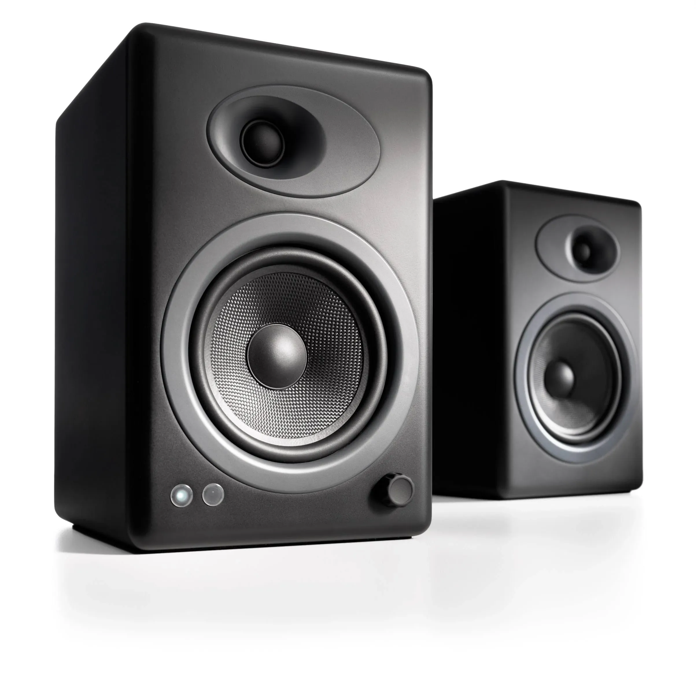 Audioengine A5+ 2-Way Bookshelf Speakers (Satin Black, Pair)