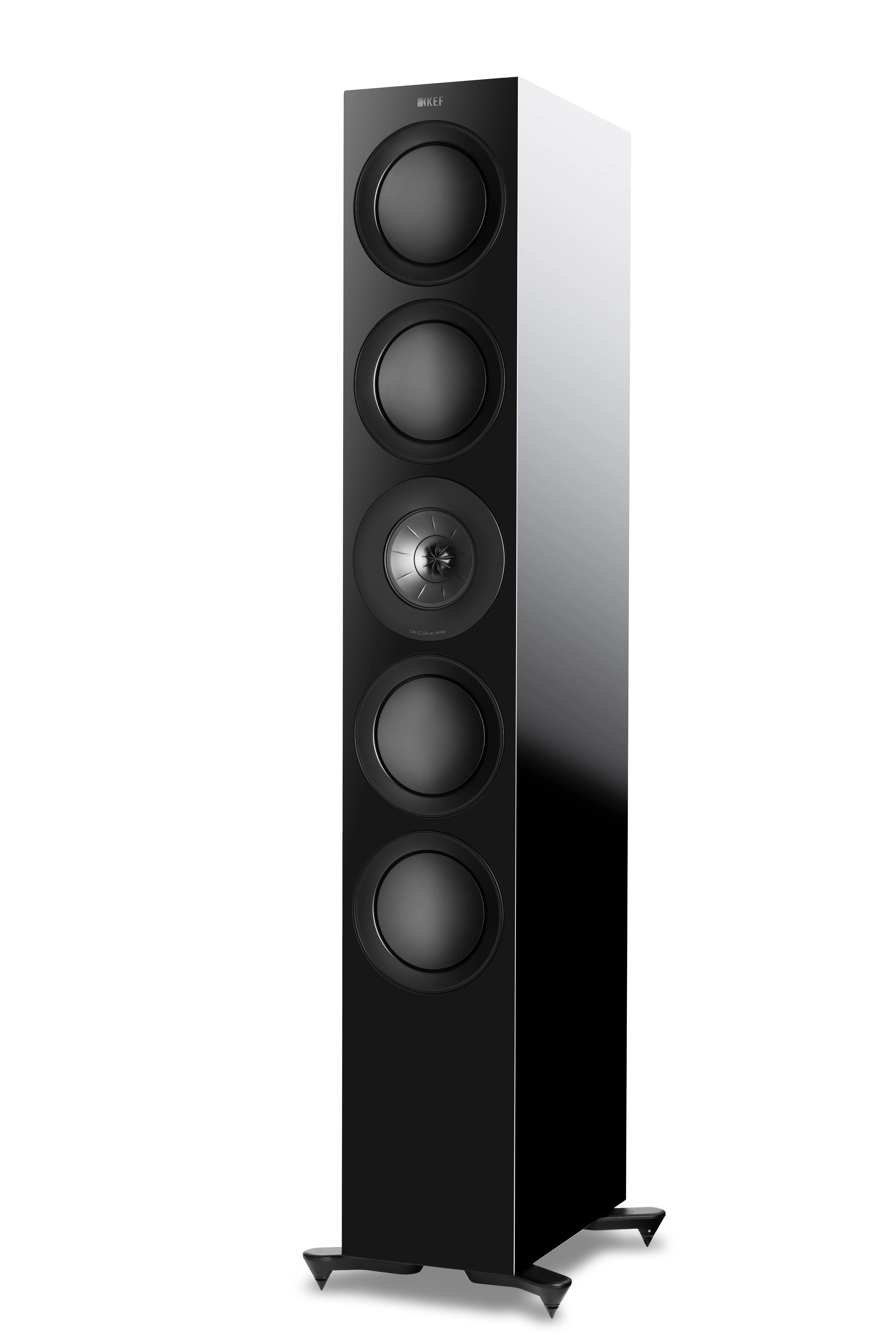 KEF - R11 Series Passive 3-Way Floor Speaker (Each) Black Gloss [R11]