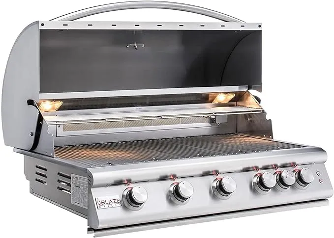 Blaze LTE 40-Inch 5-Burner Built-In Natural Gas Grill BLZ-5LTE2-NG