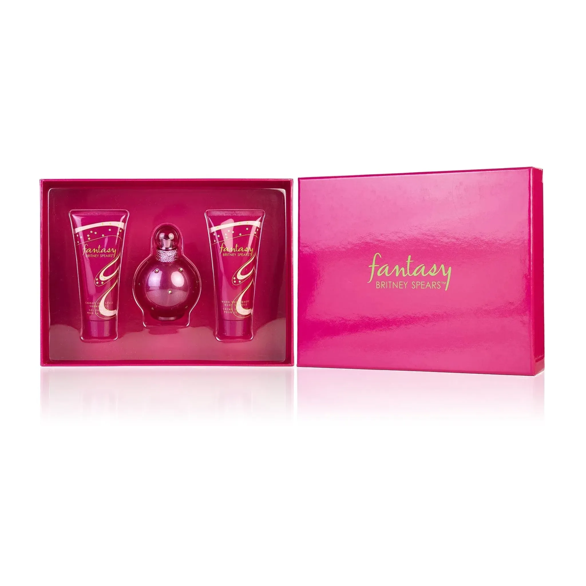 Fantasy by Britney Spears 3 Piece Gift Set - 3.3 oz Eau de Parfum Spray New Box