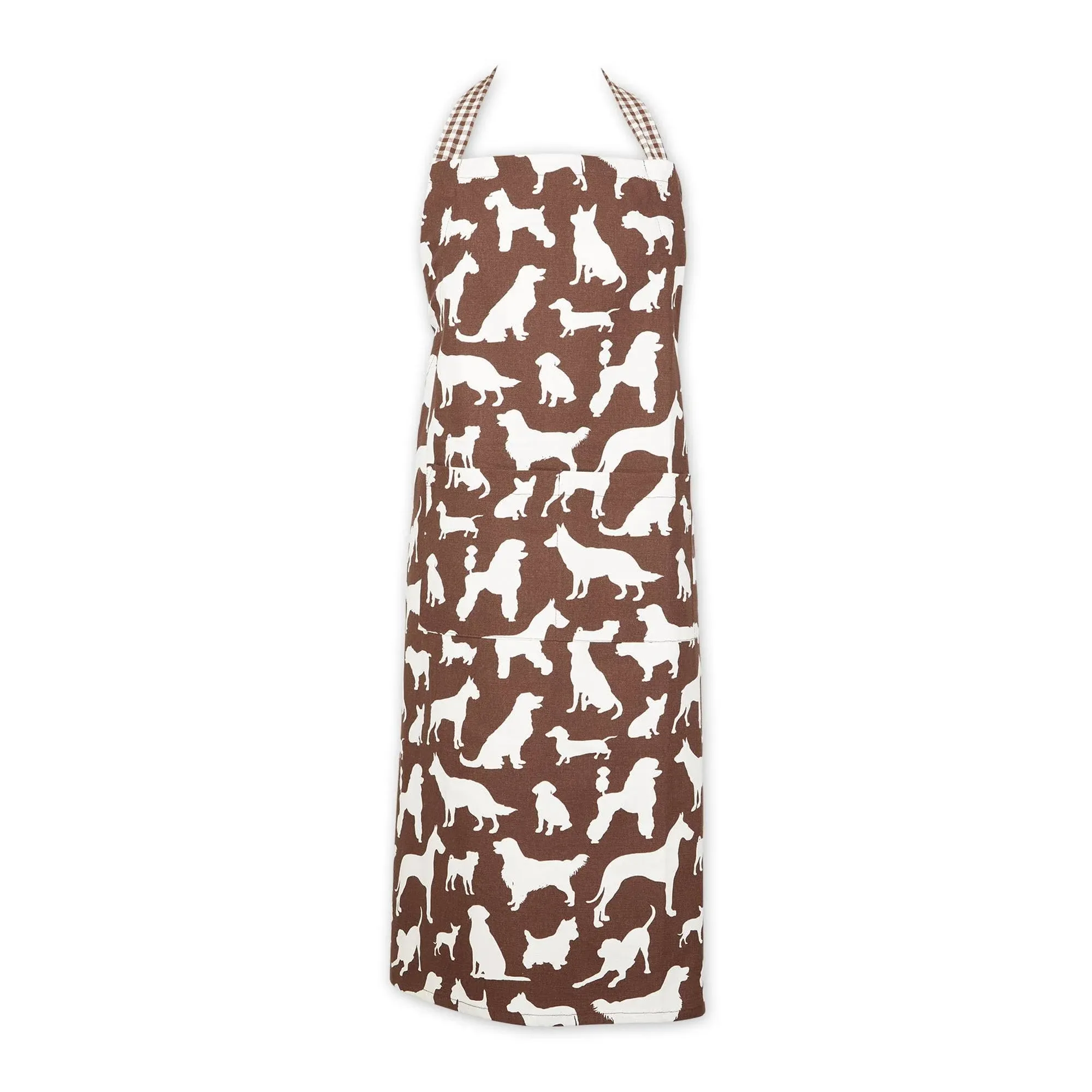 Brown Dog Print Chef Apron