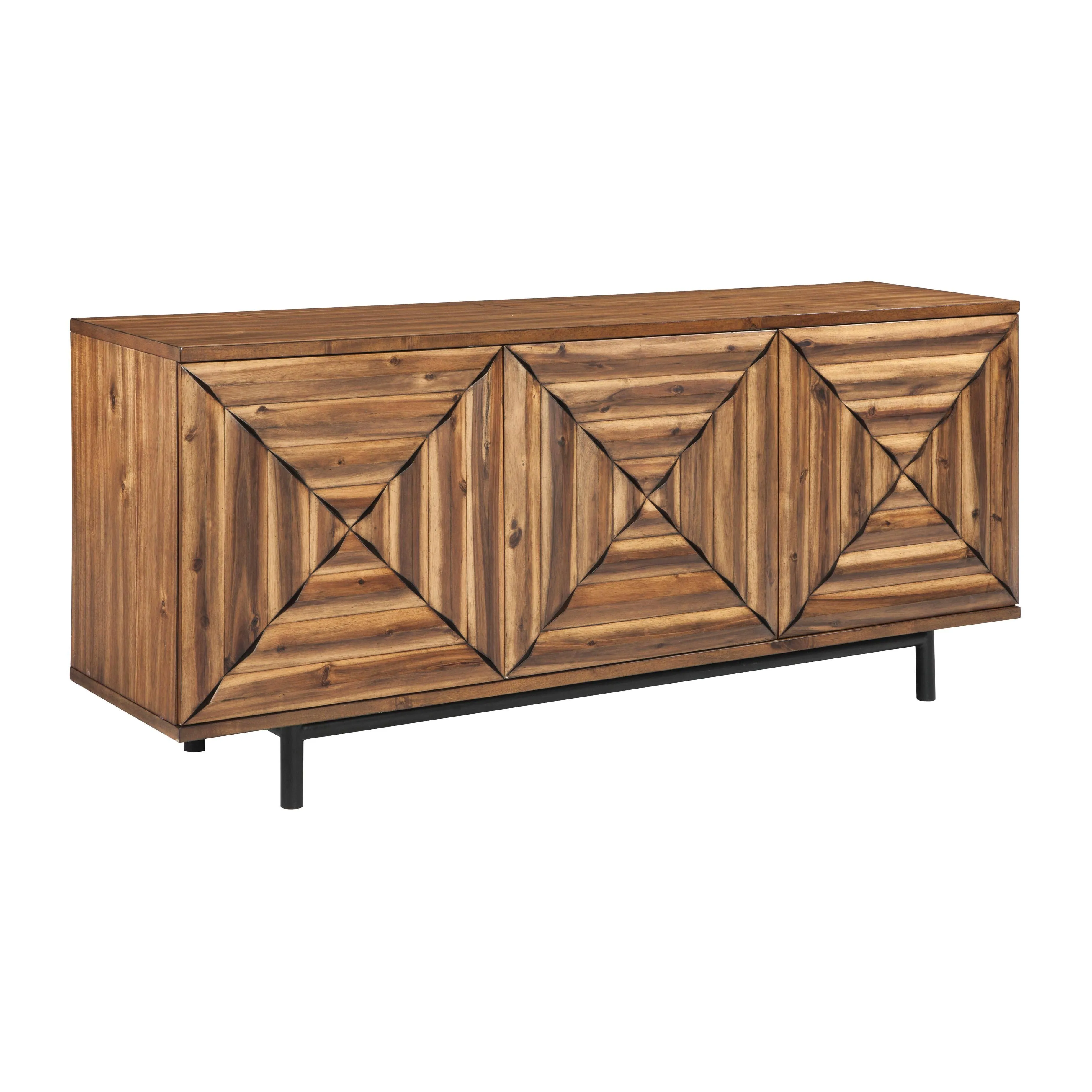 Ashley Fair Ridge Warm Brown Door Accent Cabinet