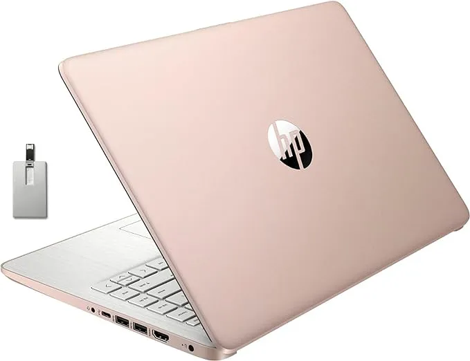 HP Premium Stream 14" HD BrightView Laptop, Intel Celeron N4120, 16GB Ram, 64gb eMMC Storage, UHD Graphics, HD Webcam, 1 Year Office 365, Bluetooth,