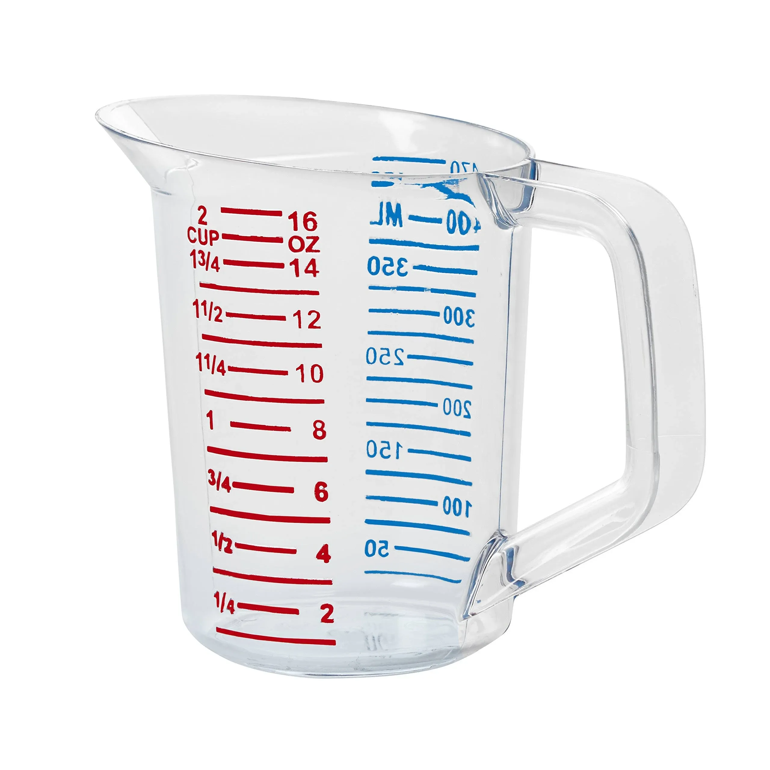 Rubbermaid Commercial Clear Bouncer Measuring Cup, 16 Ounce