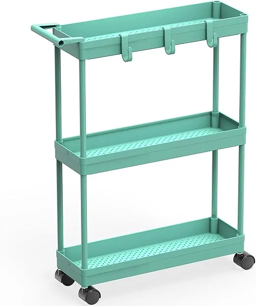 Simple Houseware Kitchen Cart Storage 3-Tier  Assorted Sizes , Colors 