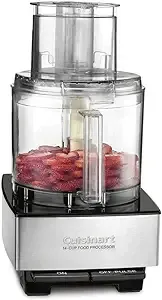 Custom 14-Cup 2-Speed Brushed Stainless Steel Food Processor with Pulse Control