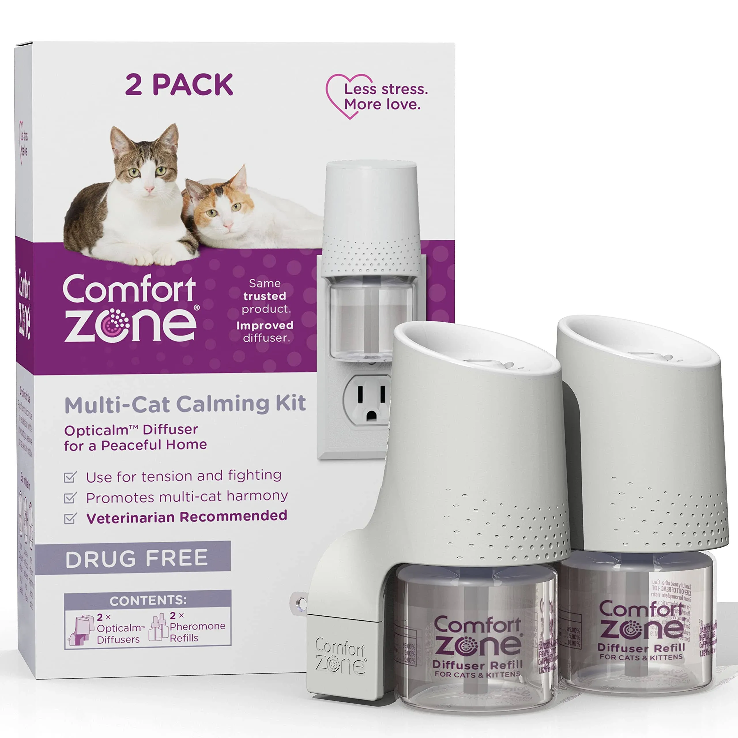 Comfort Zone Multi-Cat Diffuser Kit 2 Pack