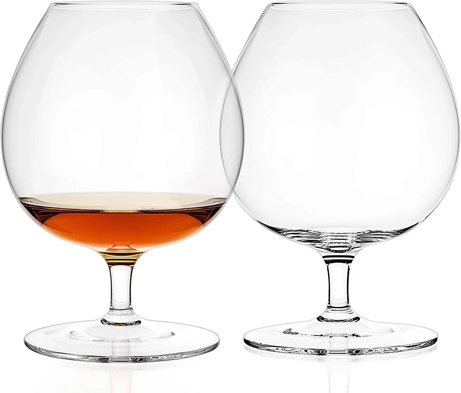 Luxbe Brandy  Cognac Crystal Snifter Glasses - Set of 2 255oz Handcrafted Bourbon Wine Drinkware