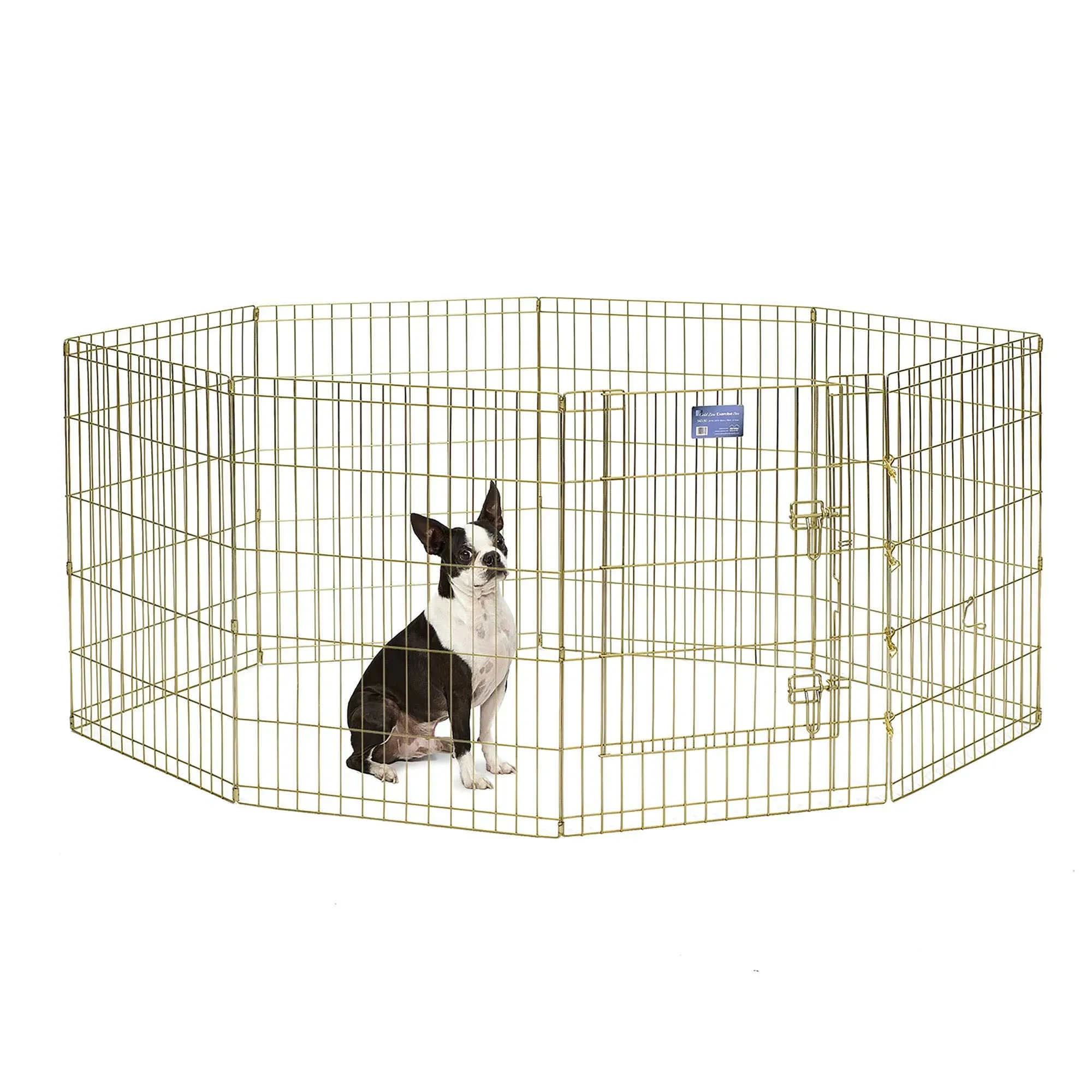 Midwest Gold Zinc Pet Exercise Pen - 30in