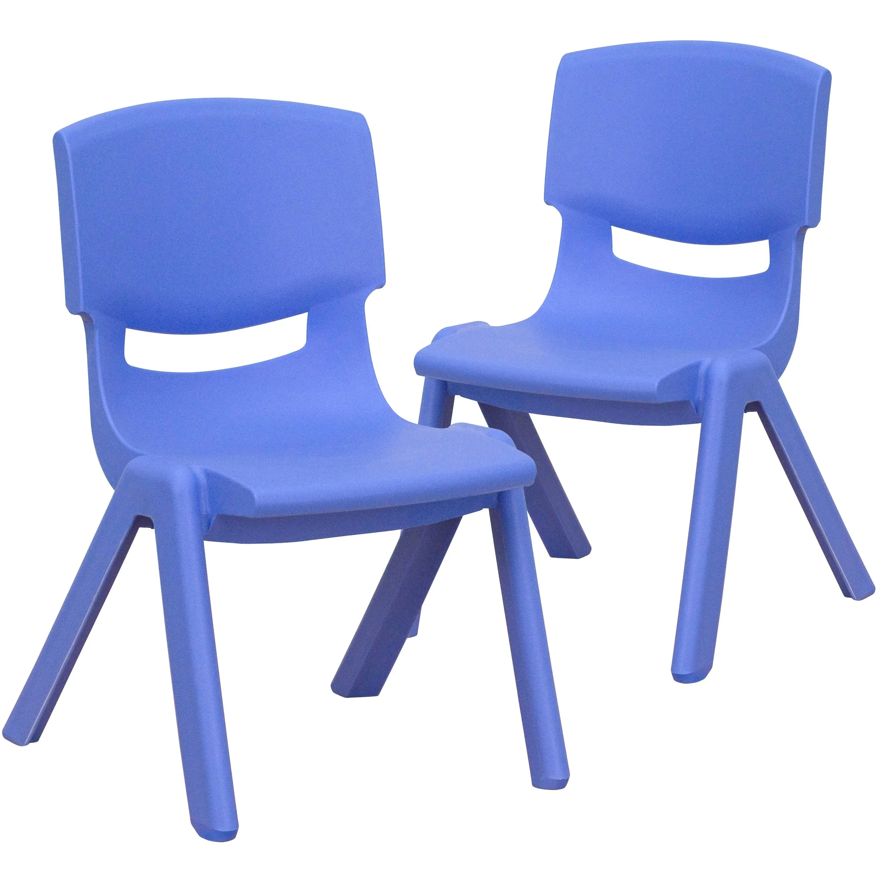 Whitney 2 Pack Plastic Stackable School Chair with 13.25" Seat Height