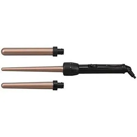 GEM 3 in 1 CURL Designer Professional Ceramic Curler Styling Iron, GEMwith 3 Ceramic Barrels