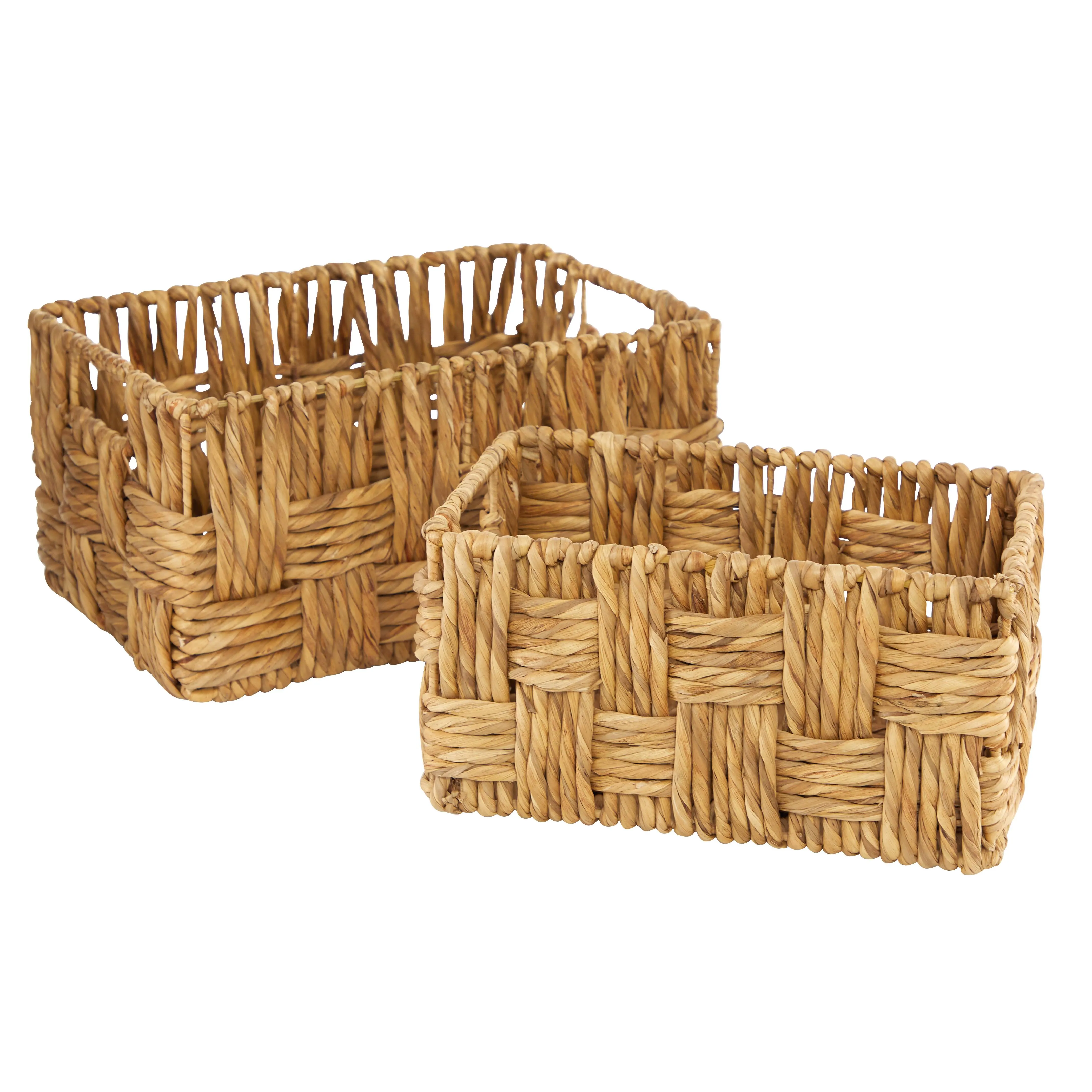 Metal Wicker Basket - Set of 2