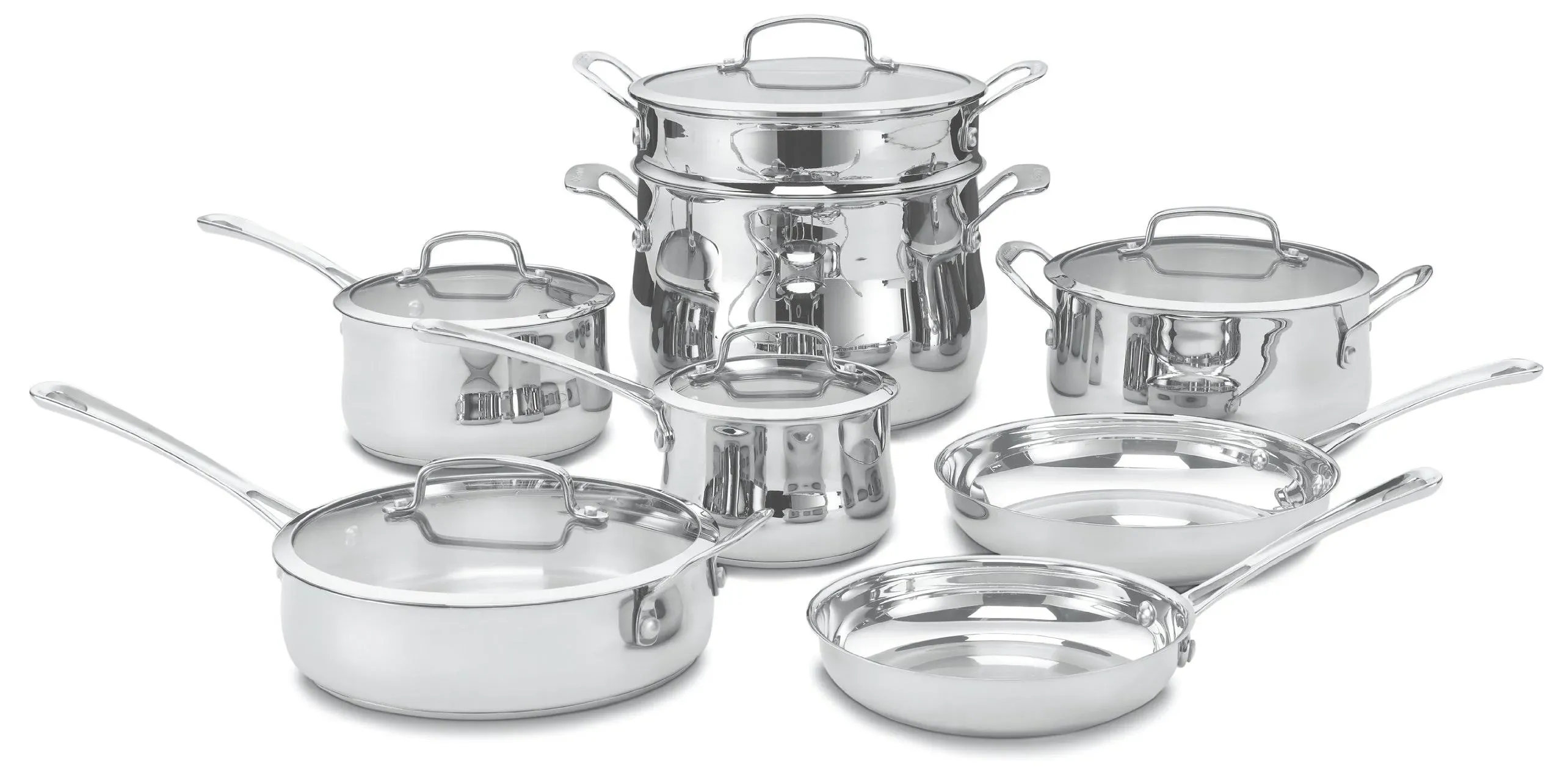 Cuisinart 13-Piece Contour Stainless Cookware Set