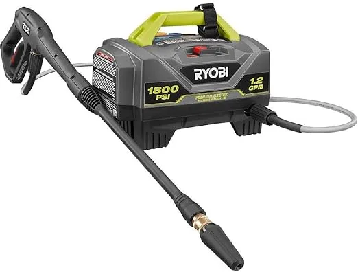 RYOBI 1,800 PSI 1.2 GPM Electric Pressure Washer, RY141820VNM