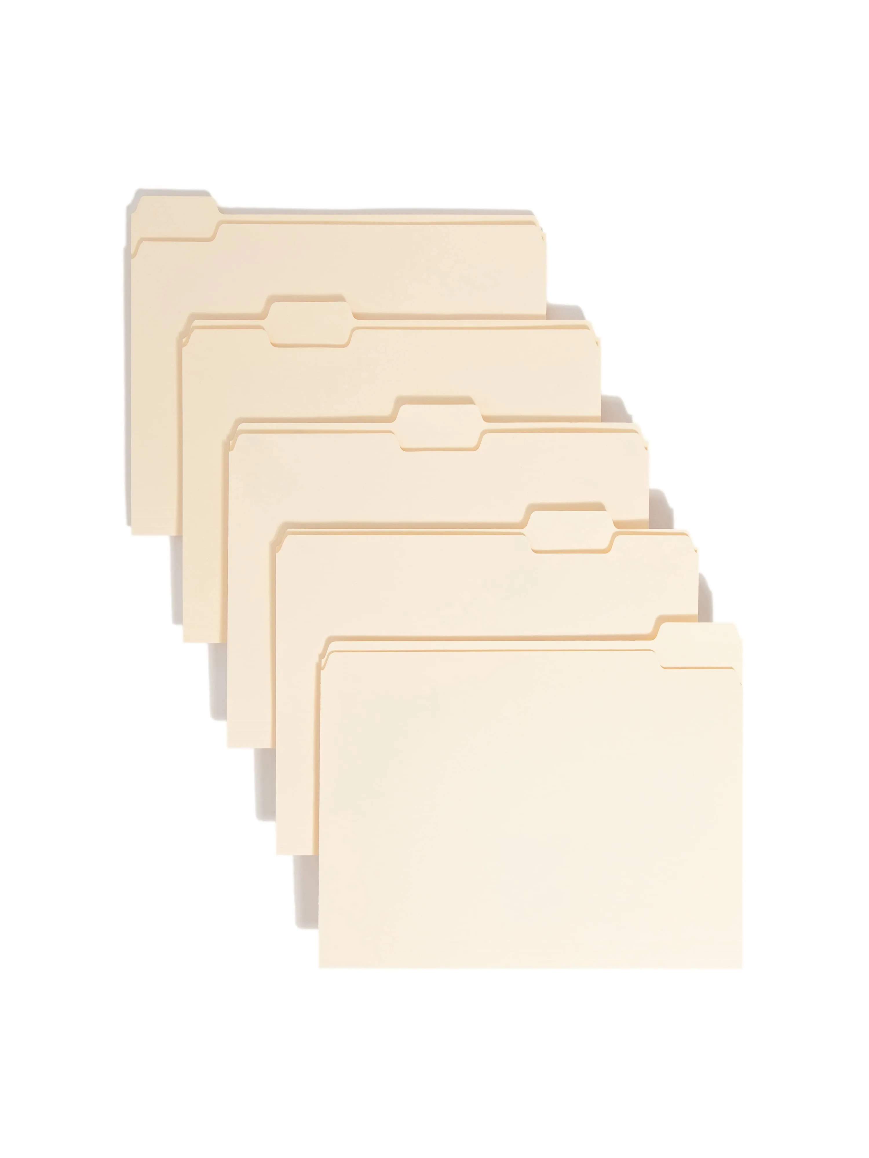 Smead SMD10350 Manila File Folders, 1/5 Cut Top Tab, Letter, 100