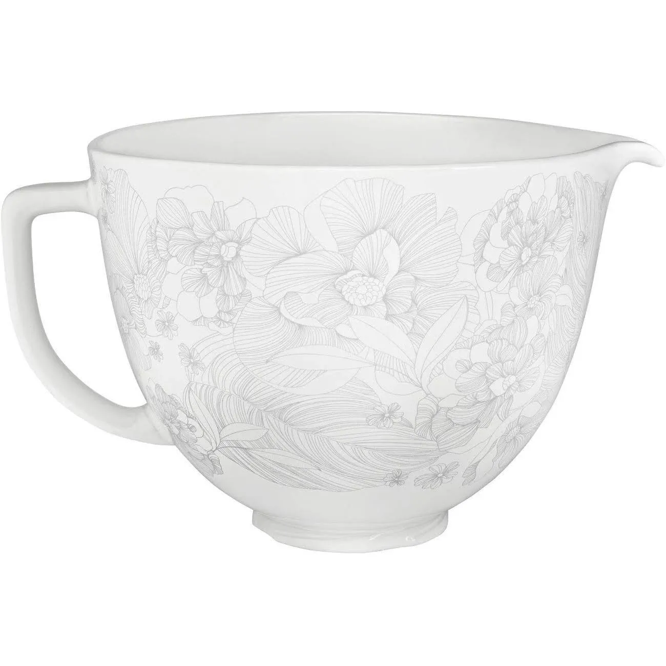 KitchenAid 5 Quart Whispering Floral Ceramic Bowl