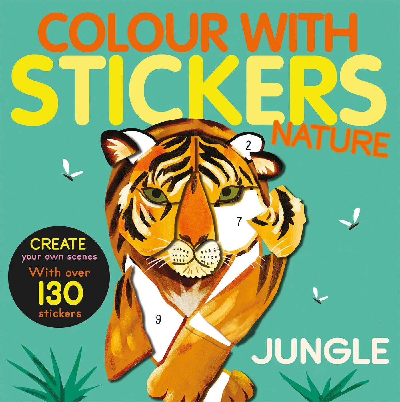 Color with Stickers: Jungle: Create 10 Pictures with Stickers!