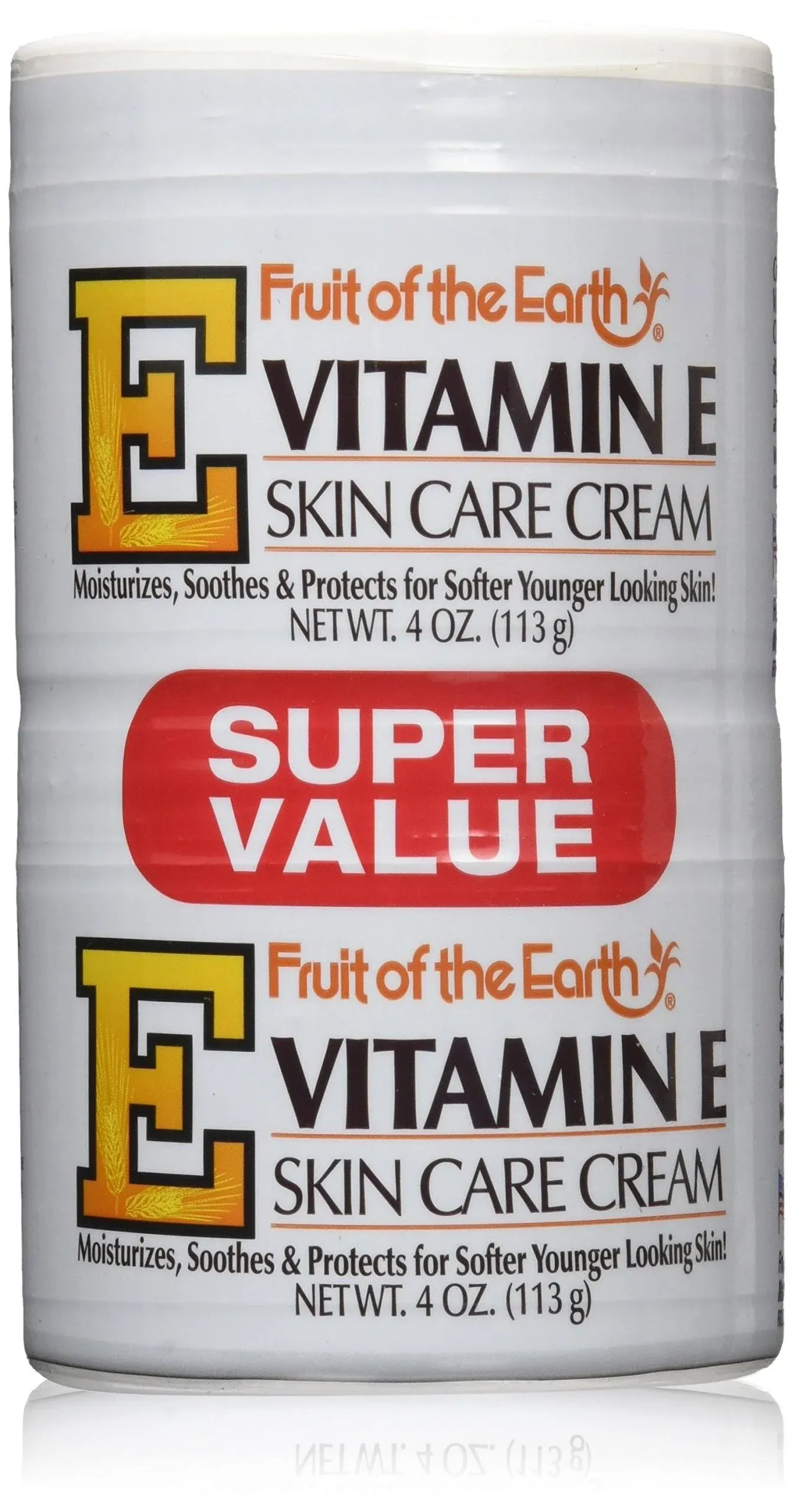 Fruit of The Earth Vitamin-E Cream 4 oz. 4 oz. Jar (Case of 6)