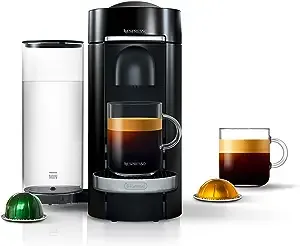 Nespresso Vertuo Plus Deluxe Coffee and Espresso Machine by De'Longhi, Titan