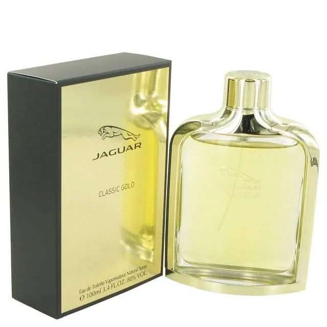 Jaguar Classic Gold Eau de Toilette Spray for Men, 3.4 Ounce