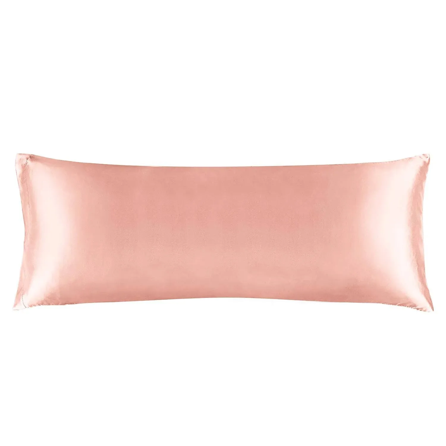 BEDELITE Satin Silk Body Pillow Pillowcase for Hair and Skin, Premium and Silky Coral Long Body Pillow Case Cover 20x54 with Envelope Closure