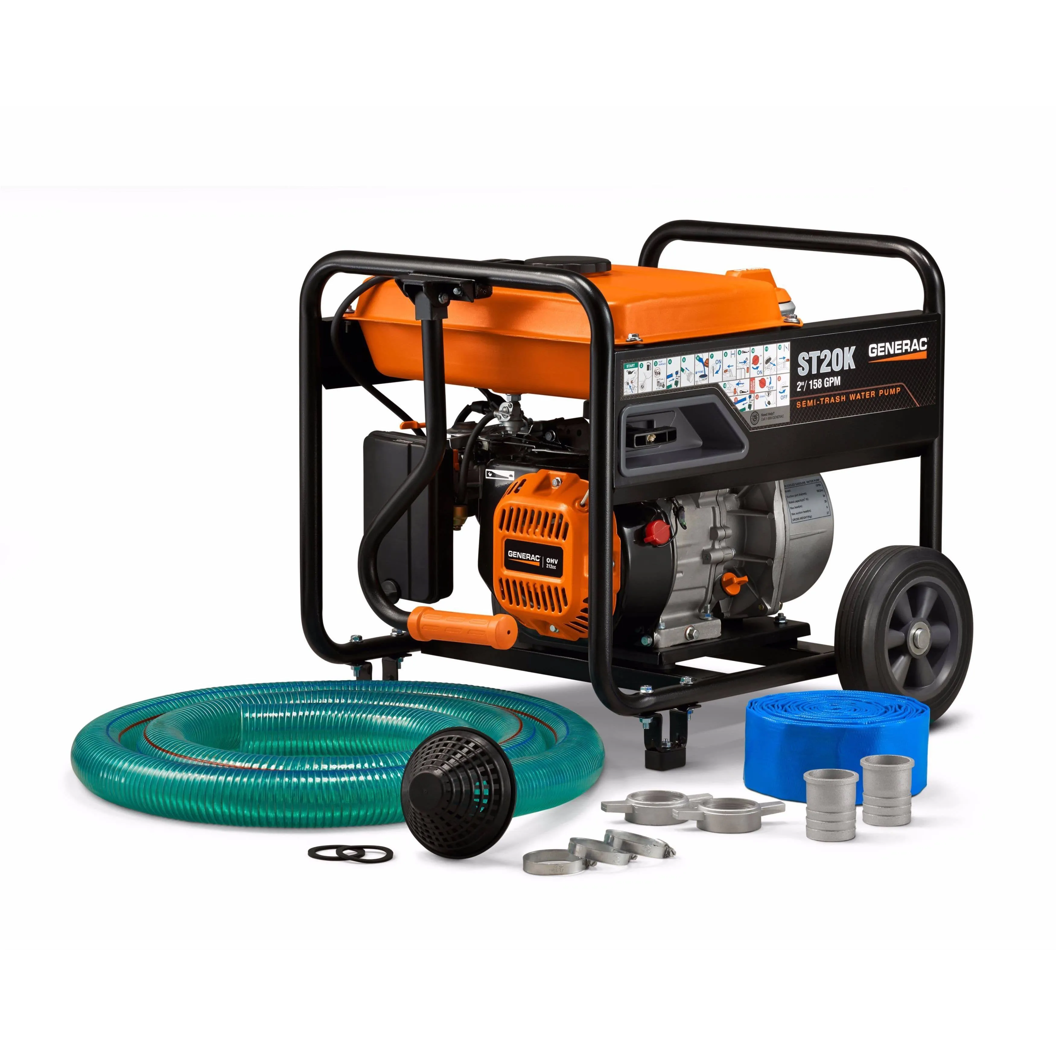 Generac | 2&#039; Semi-Trash Water Pump | Realry