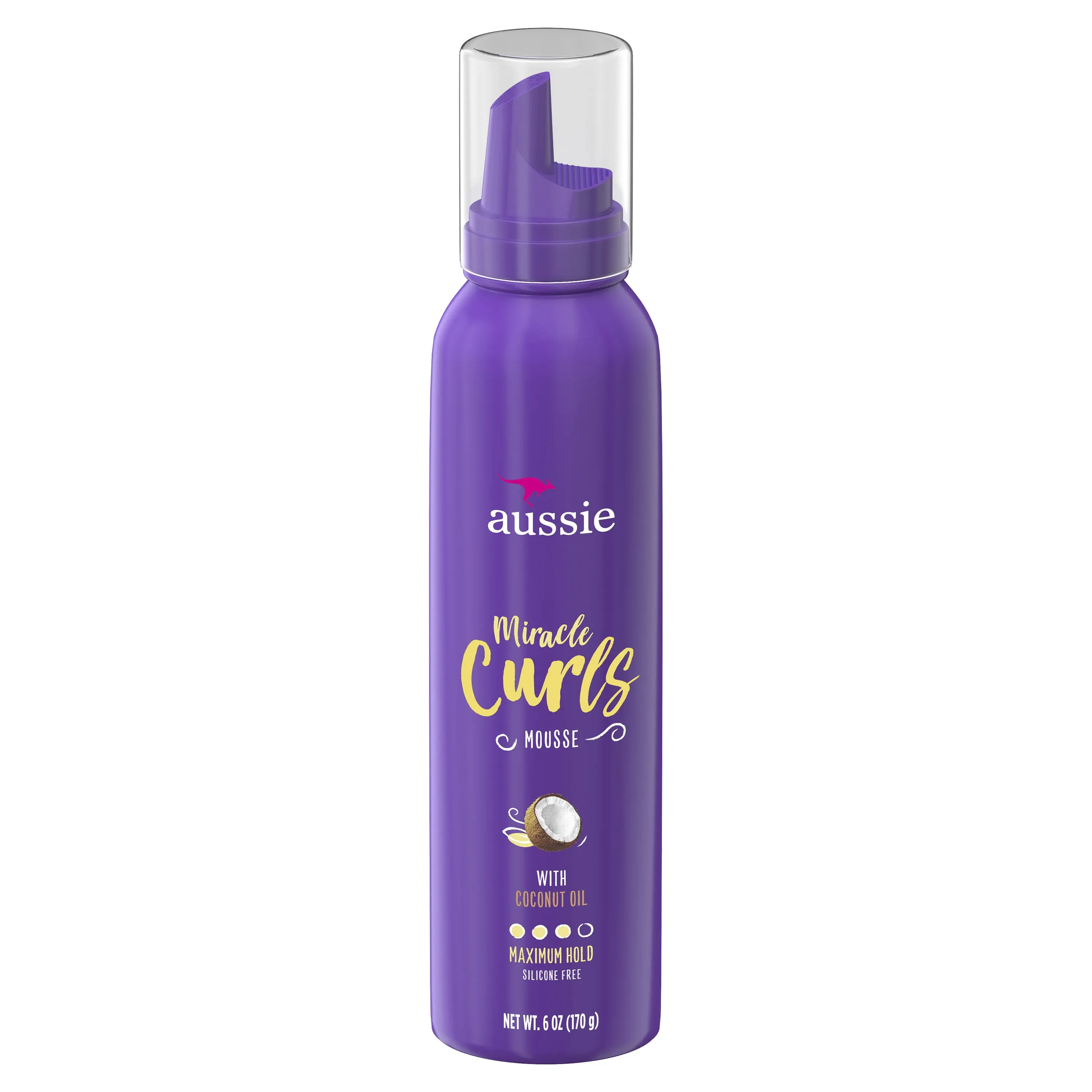 Aussie Miracle Curls Mousse, Maximum Hold - 6 oz