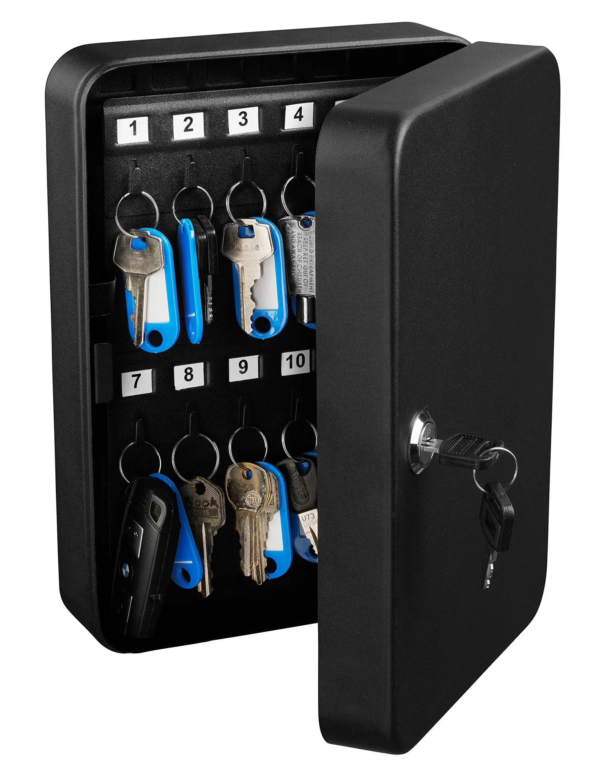 AdirOffice Steel Secure Key Cabinet with Key Lock 48-Key