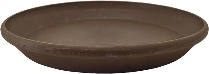 PSW AP30C Saucer Drip, Durable Water Tray for Indoor and Outdoor Flower Plant Pots and Planters, 12-Inch, Chocolate