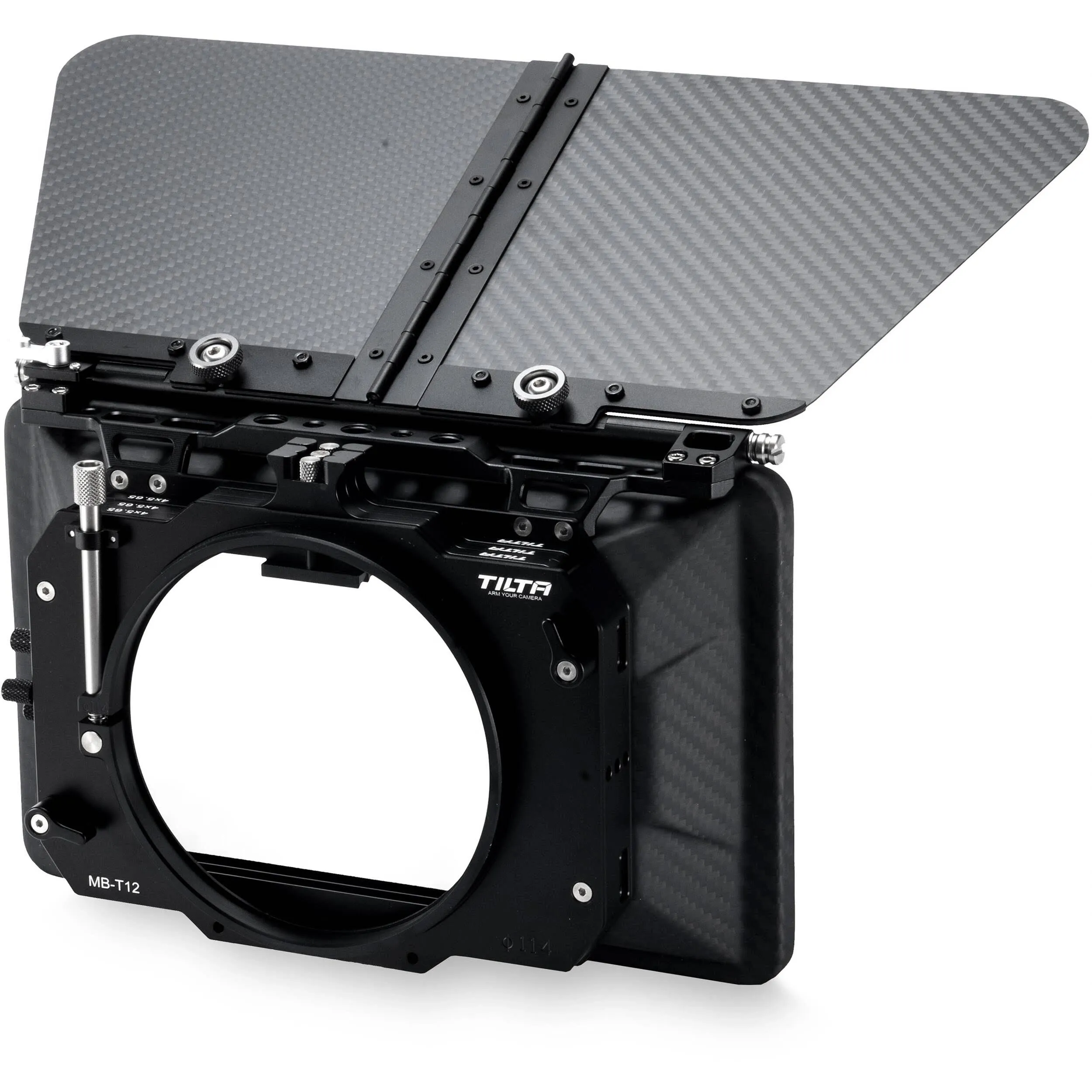 Tilta MB-T12 3-Stage 4X5.65In Carbon Fiber Clamp on Matte Box w/ Single 114mm Back