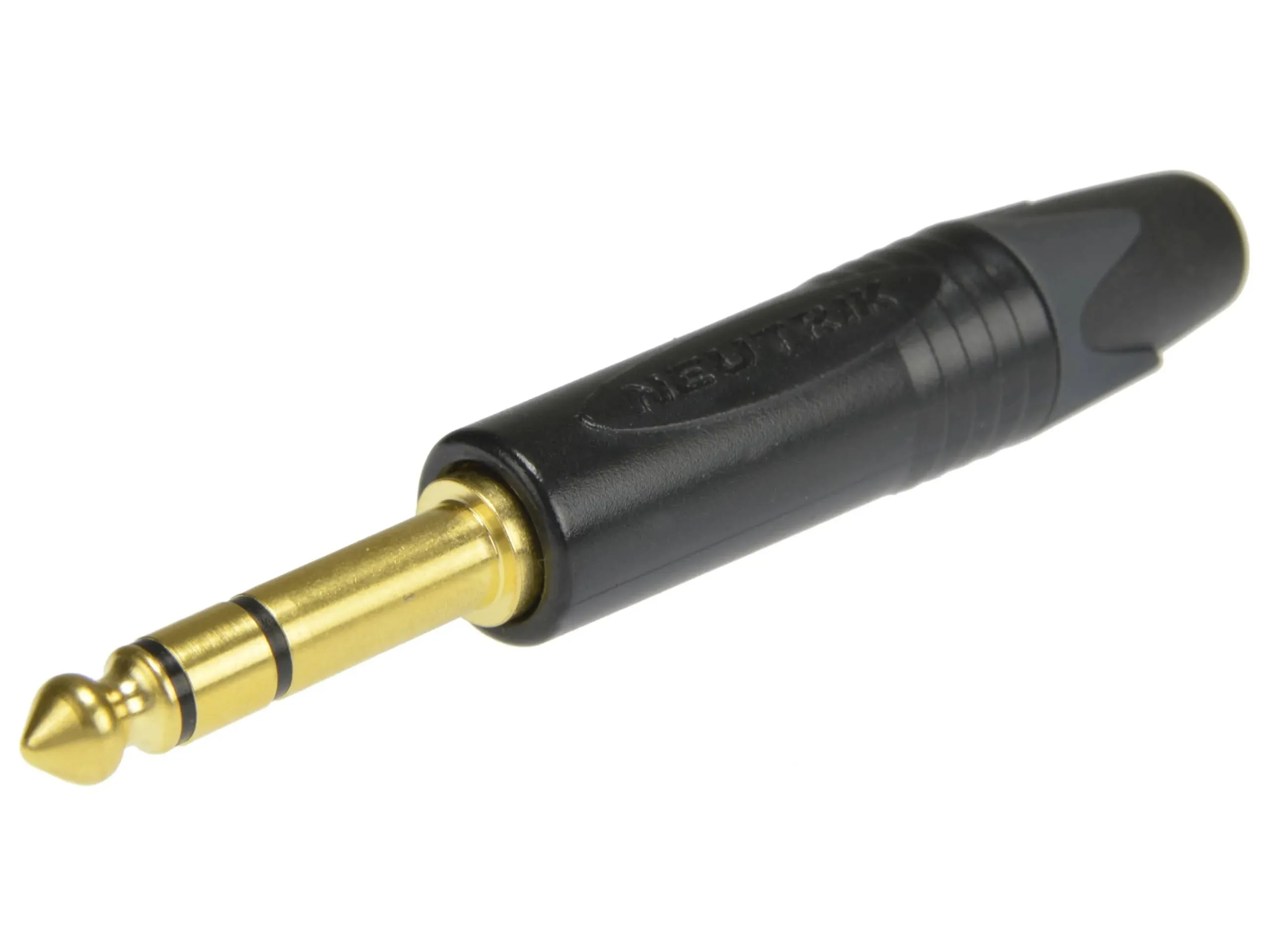 Neutrik NP3X-B Plug 1/4" Stereo Black/Gold