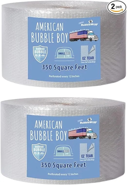 12" Small American Bubble Boy Bubble Wrap