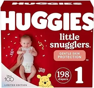 Huggies Little Snugglers Baby Diapers, Size 1, 198 Ct (Select for More Options)