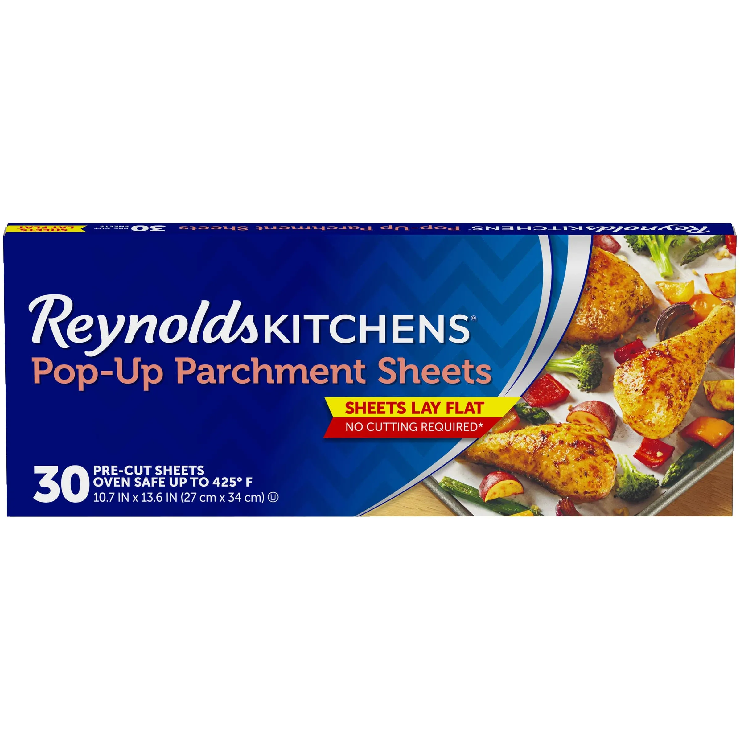 Reynolds Kitchens Parchment Sheets, Pop-Up, Pre-Cut - 30 sheets