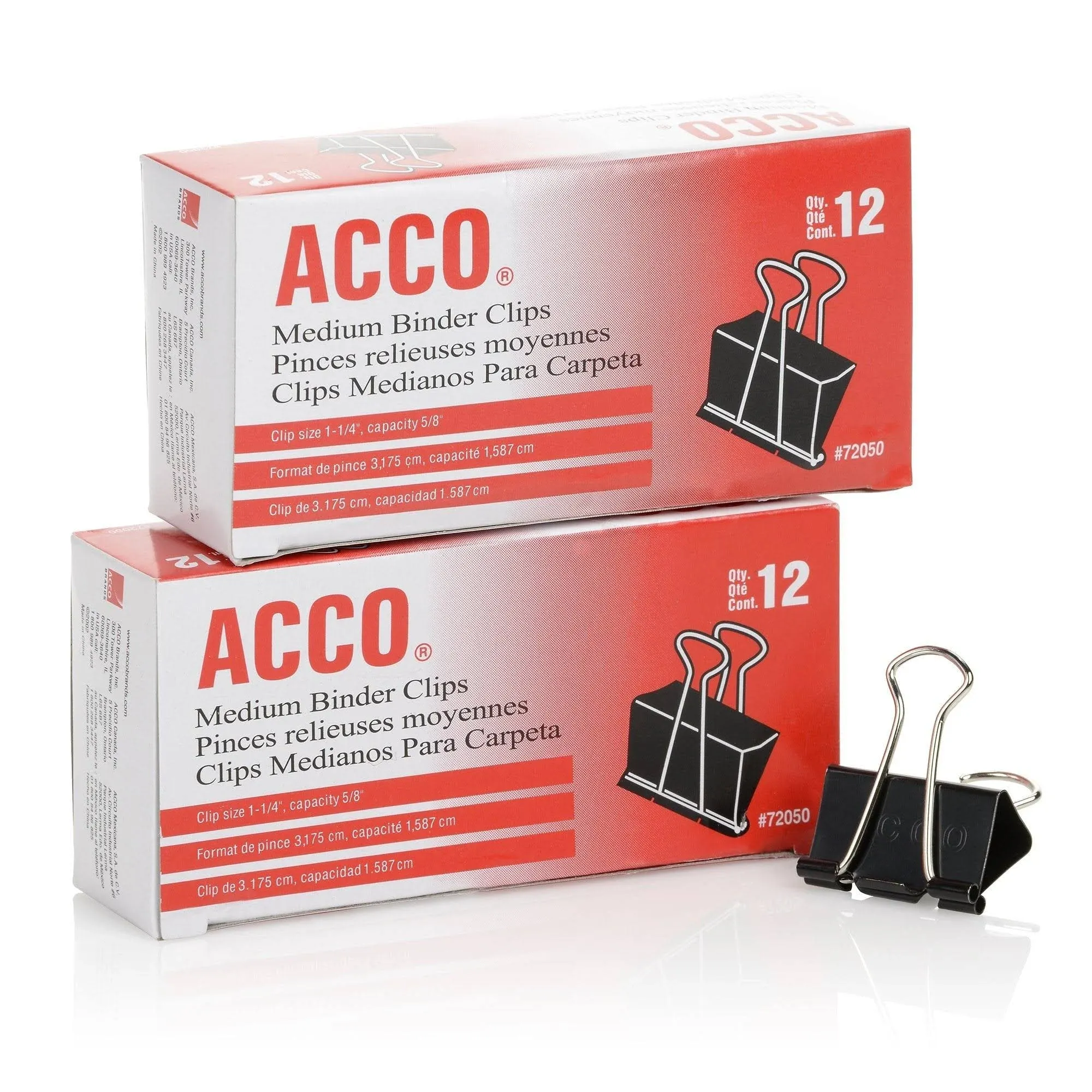 ACCO Binder Clips Medium