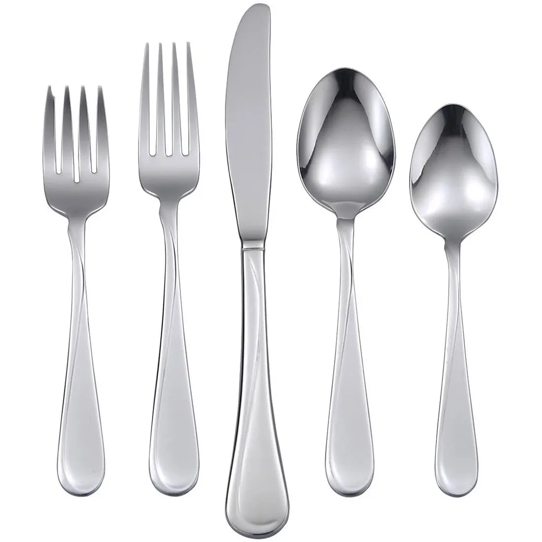 Oneida Flight 45-Piece Stainless-Steel Flatware Set, Service for 8