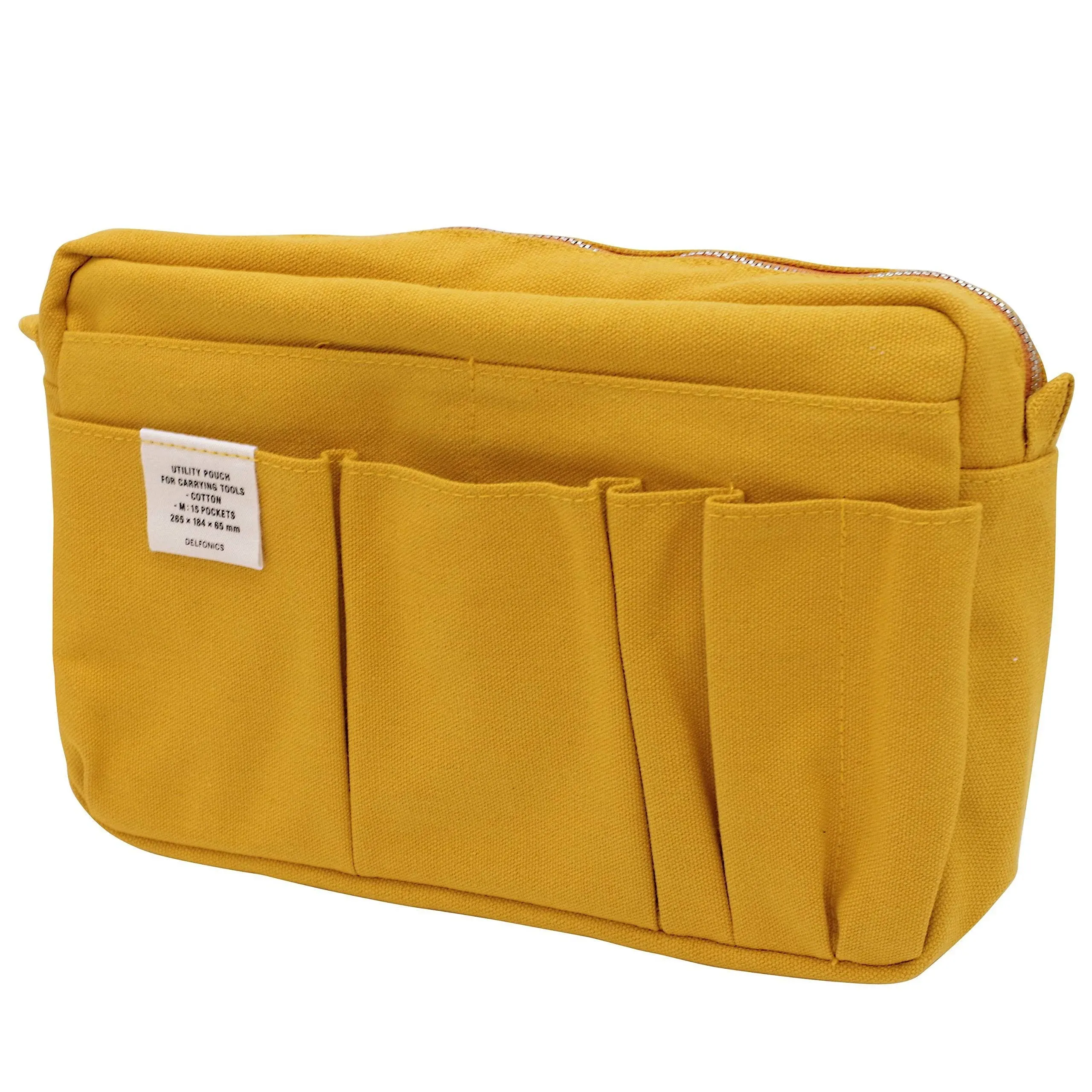  500092 Inner Carrying Bag Size M Yellowe Cotton Pouch Case Bag in Bag, Yell...