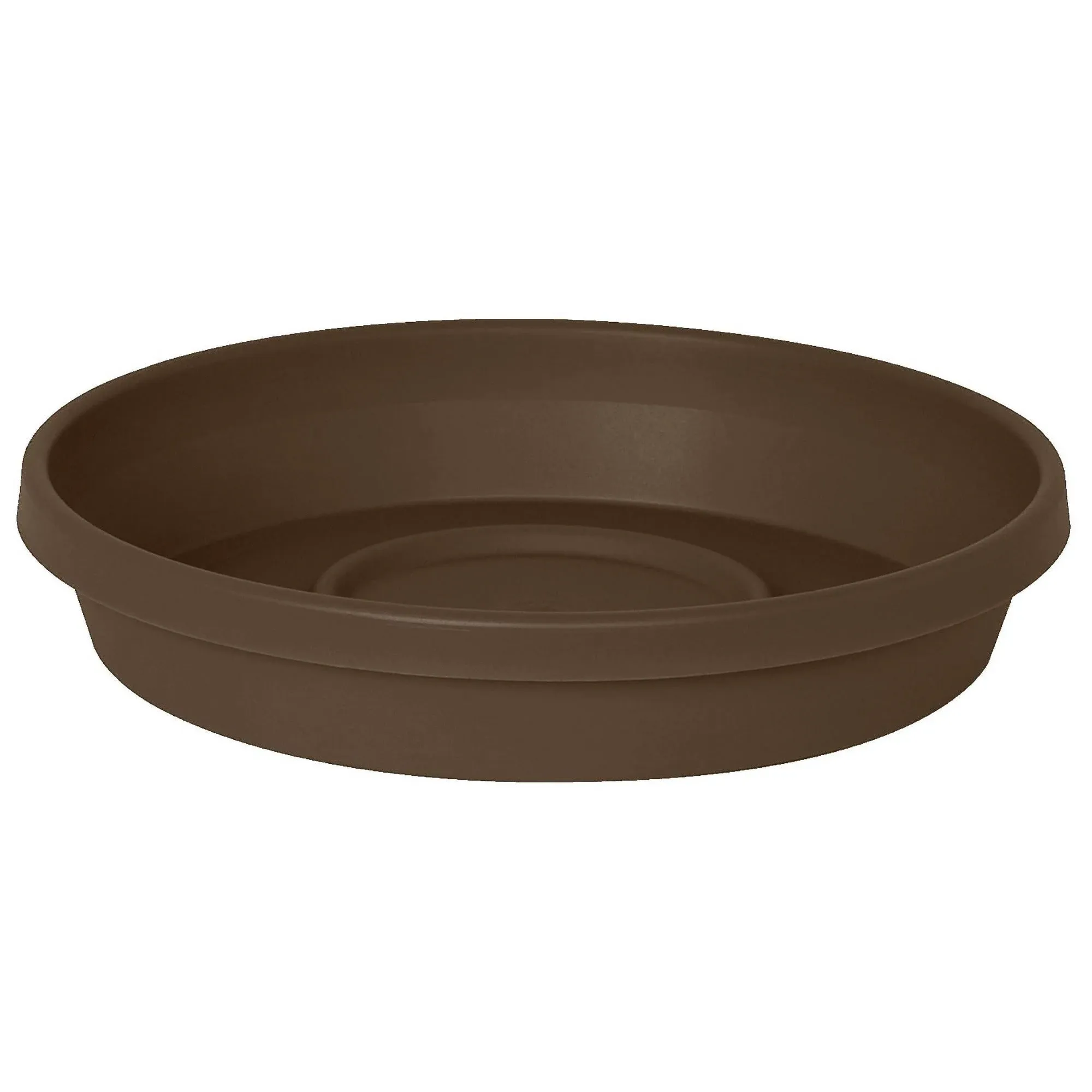 Bloem Terra Round Flower Pot Plastic Saucer  Chocolate  10