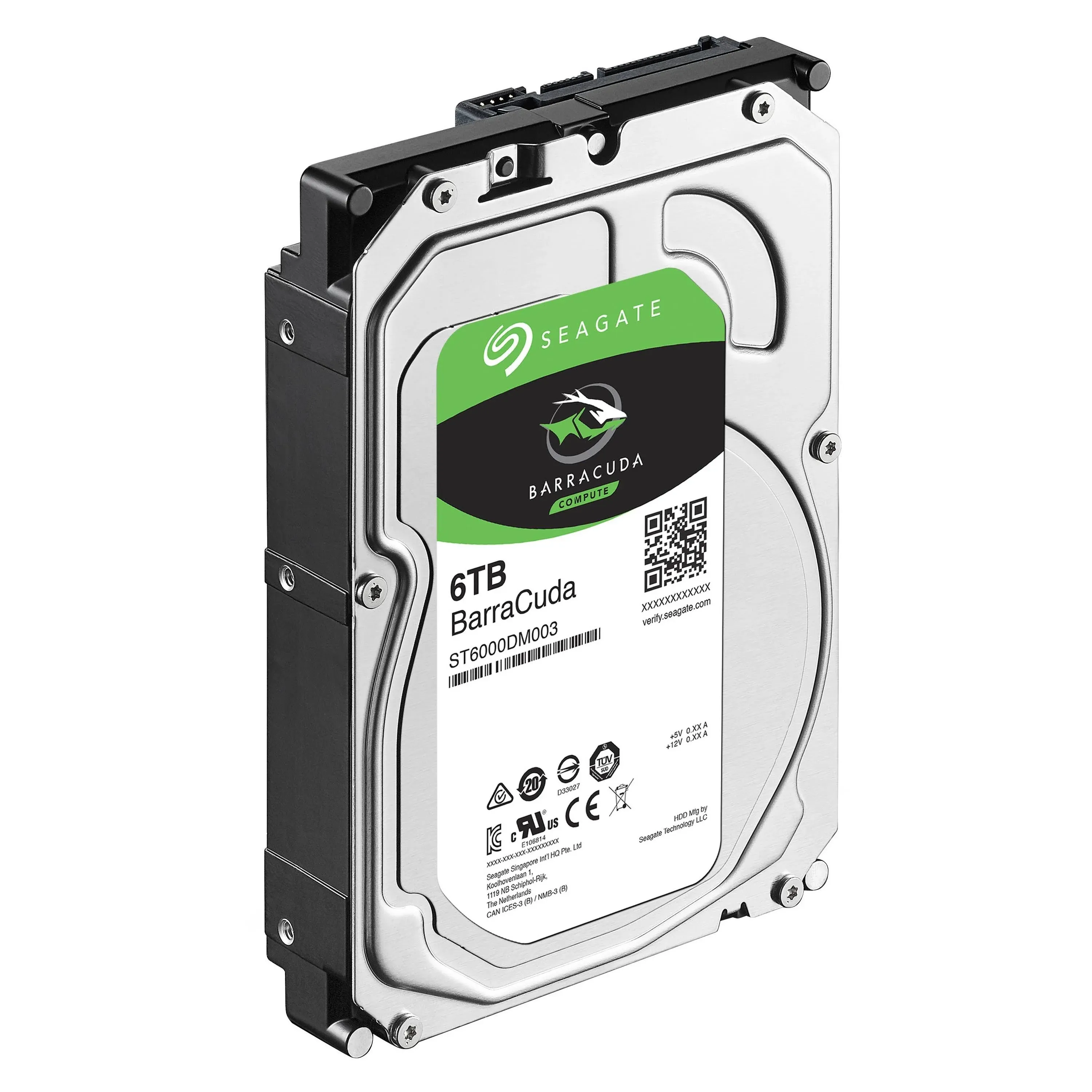 Seagate Barracuda 6TB Internal Hard Drive HDD ? 3.5 Inch SATA 6 Gb/s 5400 RPM 256MB Cache for Computer Desktop PC (ST6000DM003)