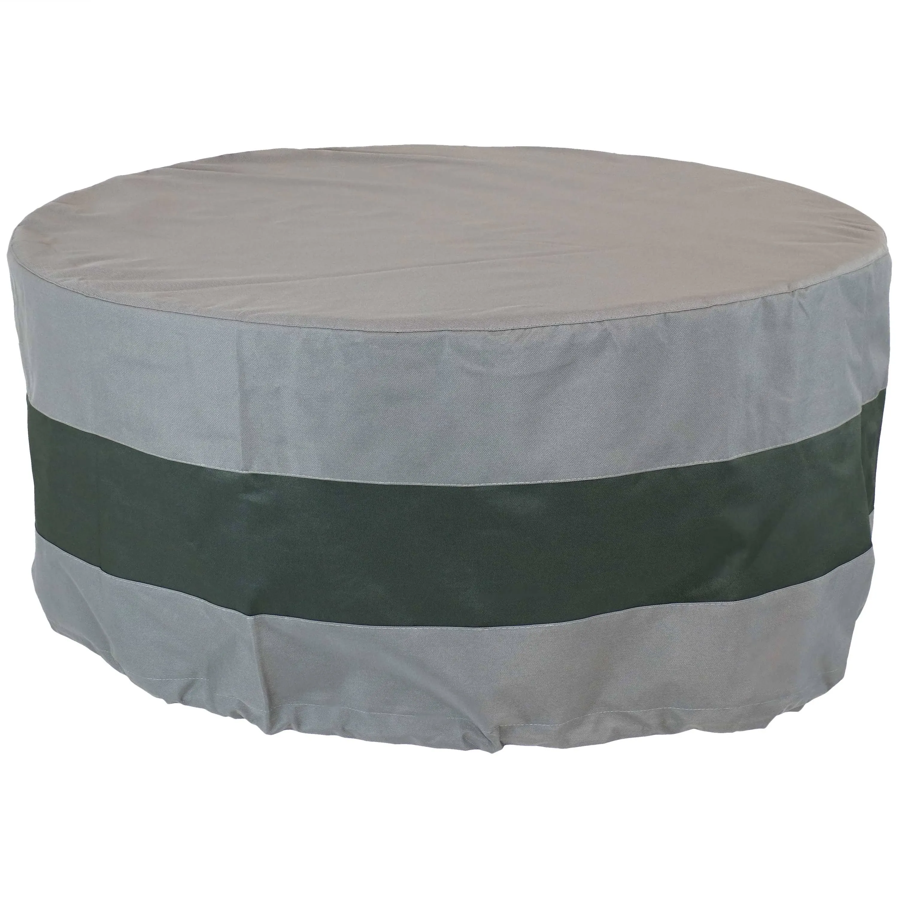 Sunnydaze Decor 2-Tone Polyester Round Outdoor Fire Pit Cover