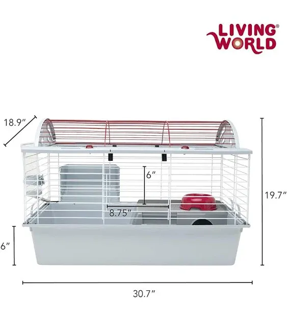 Living World - Deluxe Hybrid Habitat, Standard - Rabbit, Guinea Pig, Chinchillas, and Small Animal Cage