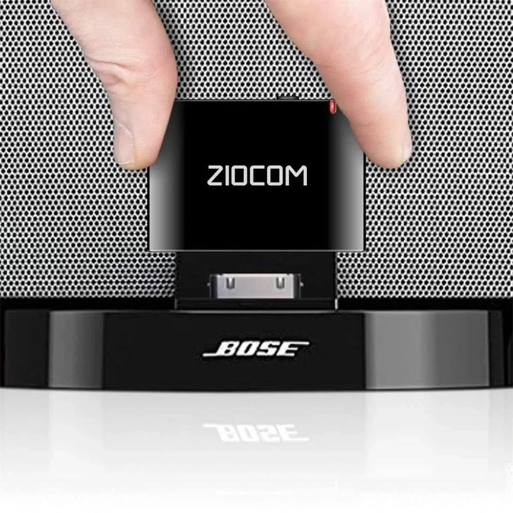 ZIOCOM 30 Pin Bluetooth Adapter Receiver for Bose iPod iPhone SoundDock and O...